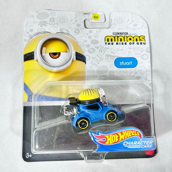 Hot Wheels Carded Lot Of 4 Despicable Me Characters Toy Cars New (Y) - Picture 3 of 5